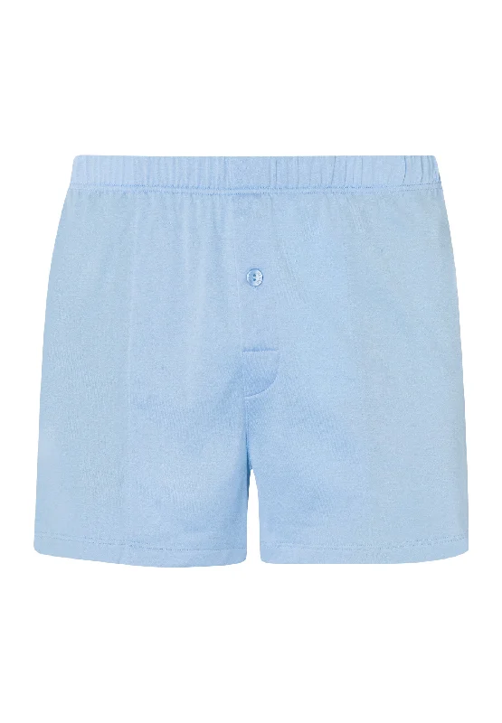 Cotton Sporty Knit Boxer With Button Fly | Placid Blue 73505-2531