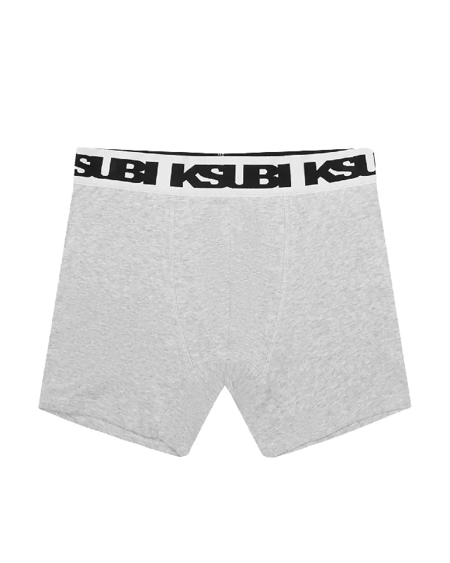 ROYALTY BOXER BRIEF 1 PACK GREY MARLE