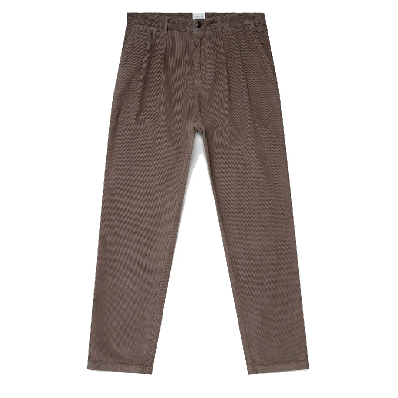 Sunspel Double Pleat Corduroy Trouser Cedar