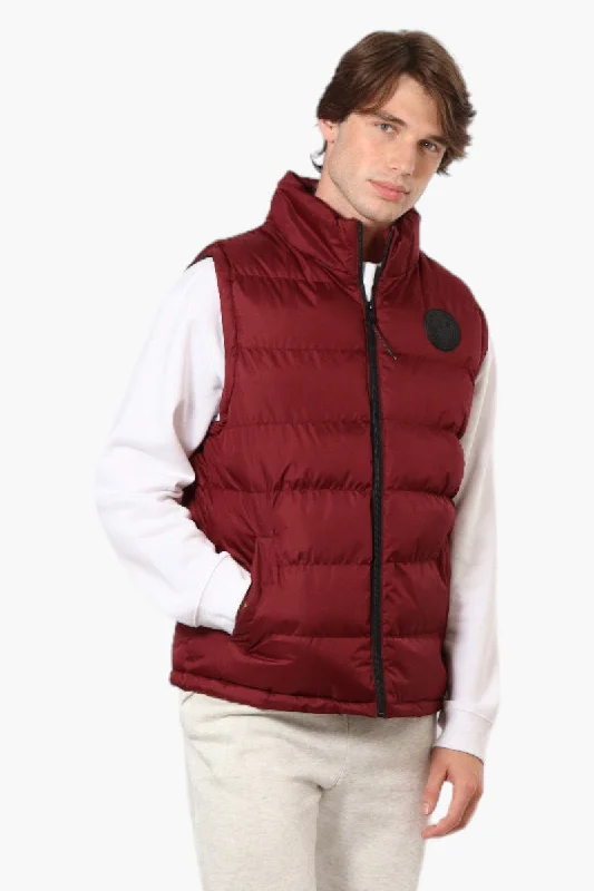 Canada Weather Gear Solid Bubble Vest - Burgundy