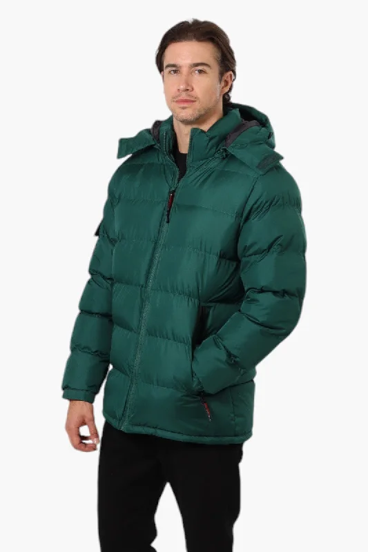 Canada Weather Gear Zip Pocket Bubble Bomber Jacket - Green