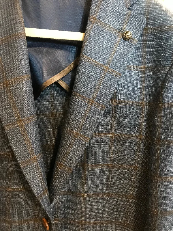 Jack Victor Blue/Brown Plaid Sport Coat