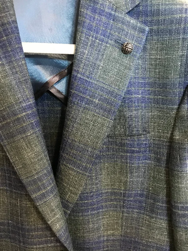 Jack Victor Green/Blue Plaid Sport Coat