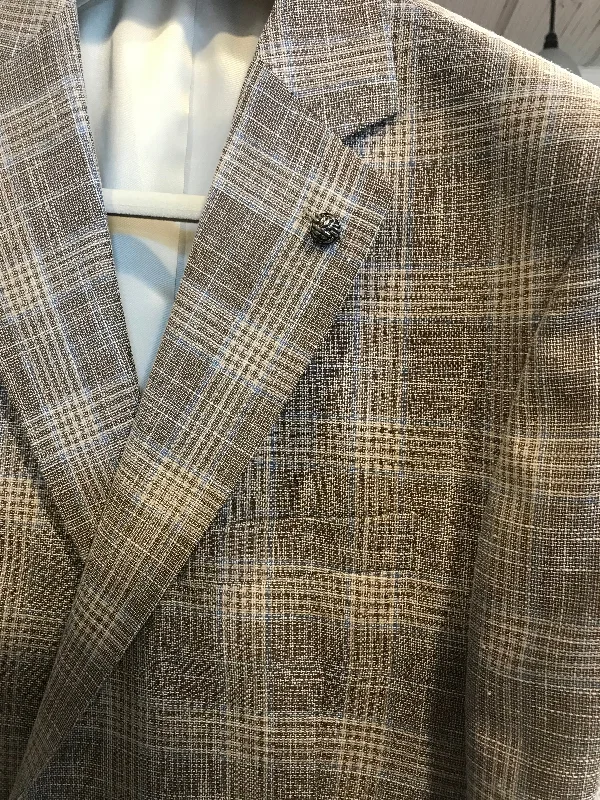 Jack Victor Grey/Blue Plaid Sport Coat