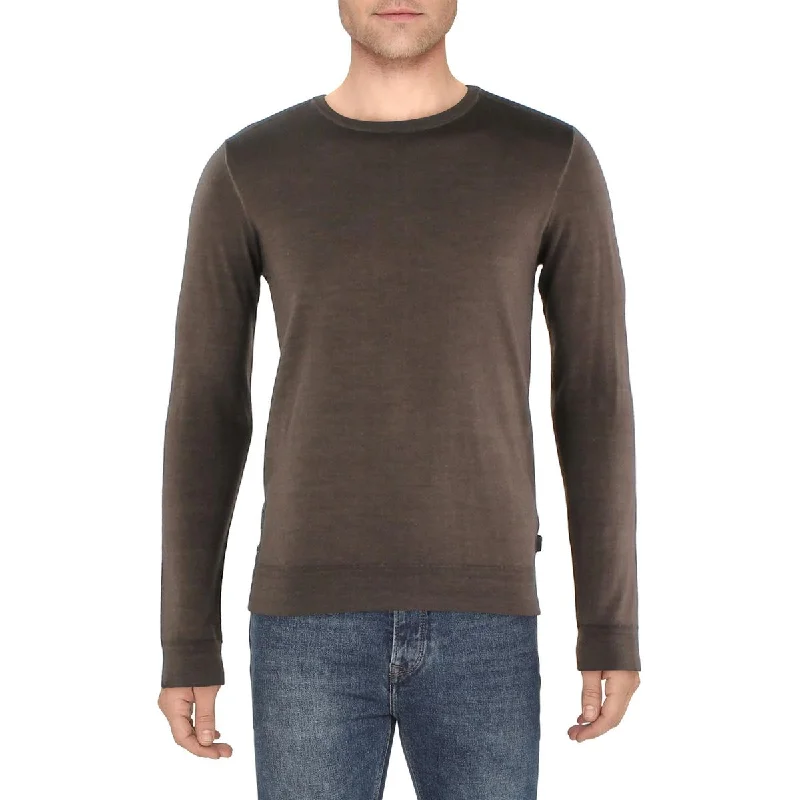 John Varvatos Mens Chase Wool Pullover Sweater