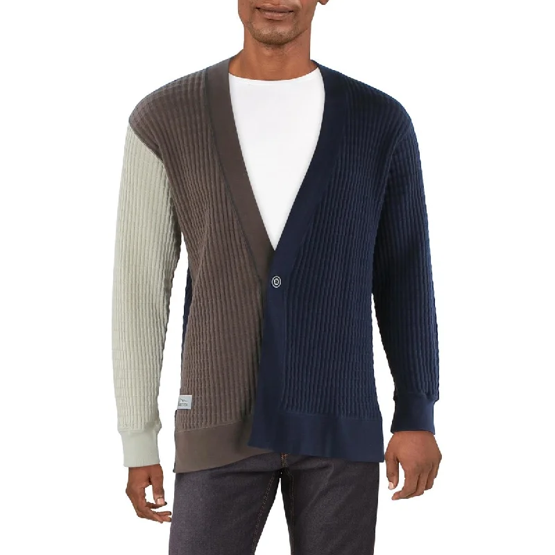 Manastash Mens Thermal Ribbed Cardigan Sweater