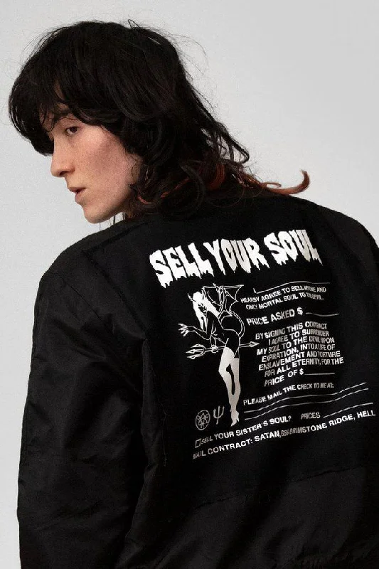 Sell Your Soul MA1 Patch Jacket - Unisex