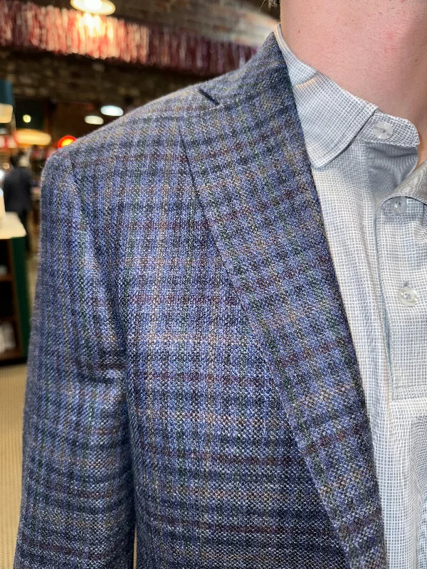 TailoRed Blue Multicolor Sport Coat